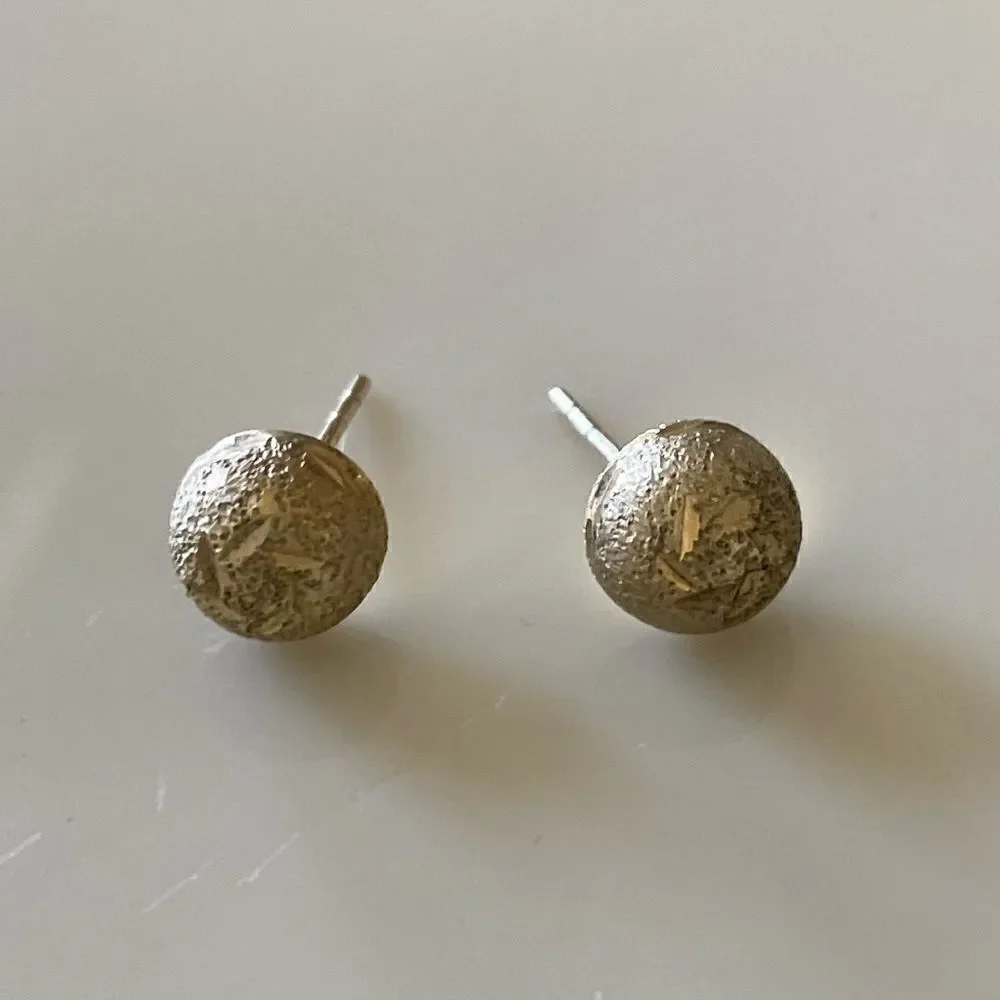 SS earrings with a gold wash
